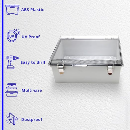 MAKERELE Outdoor Junction Box ABS Plastic Waterproof Universal Electrical - Image 5