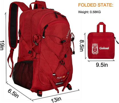 Goloni 45L Hiking Backpack Lightweight Foldable, Waterproof Camping Backpack - Image 2