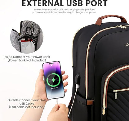 LOVEVOOK Laptop Backpack for Women 15.6 inch, Cute Womens Travel Backpack Purse - Image 5