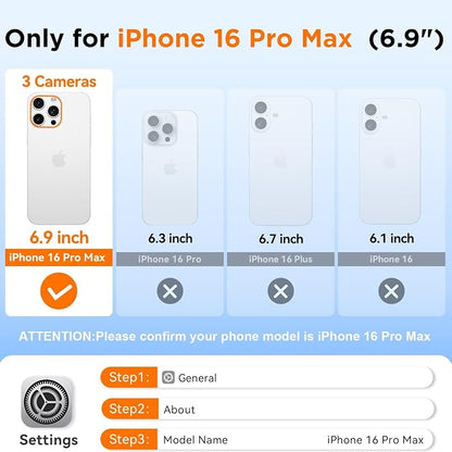 WIFORT for iPhone 16 Pro Max Waterproof Case, Fit for Magsafe Full Body - Image 2