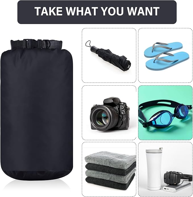 6 Pcs Waterproof Dry Bag Sack Lightweight Outdoor Dry Bags 35 L, 20 L, 15 L - Image 5