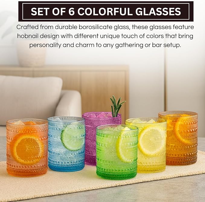 Khen Hobnail Drinking Glasses - Image 3