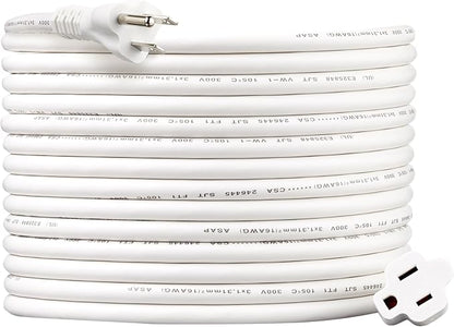 Amazon Basics Extension Cord, 25 Ft, 3 Prong Outlet Extender, Indoor Power Cord by AmazonBasics