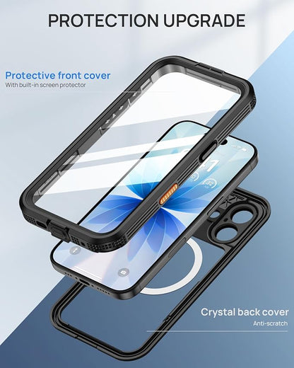 Lanhiem Magnetic for iPhone 17 Case, IP68 Waterproof Dustproof Case, Full Body - Image 6