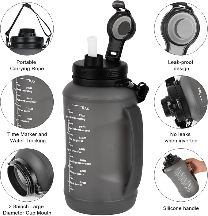 Collapsible Water Bottles, 2L/64OZ travel water bottle Bottle - Image 4
