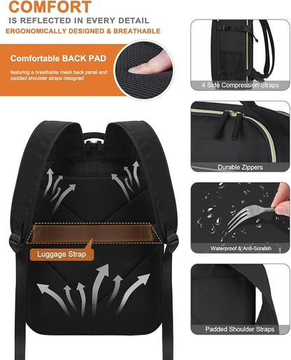 Capolo Travel Backpack for Women Men Waterproof Laptop Backpack Airlines - Image 6