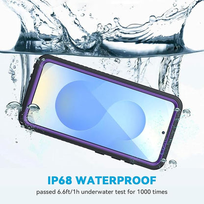 Lanhiem for Samsung Galaxy S25 Case, IP68 Waterproof Dustproof, Built-in Screen - Image 2