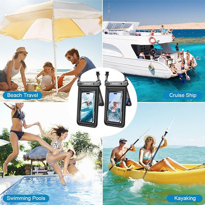 Waterproof Phone Pouch Floating 2 Pack, IPX8 Double Space Waterproof Phone Case - Image 7