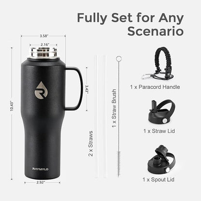 RAYMYLO 32oz Stainless Steel Water Bottle, Triple Wall Vacuum Insulated Water - Image 7