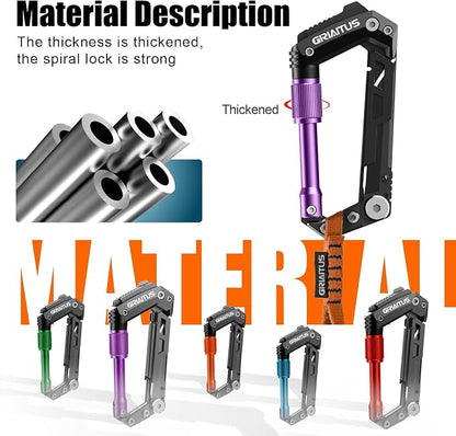 Carabiner Multitool with Pocket Knives, EDC Carabiners, Serrated Knife - Image 8