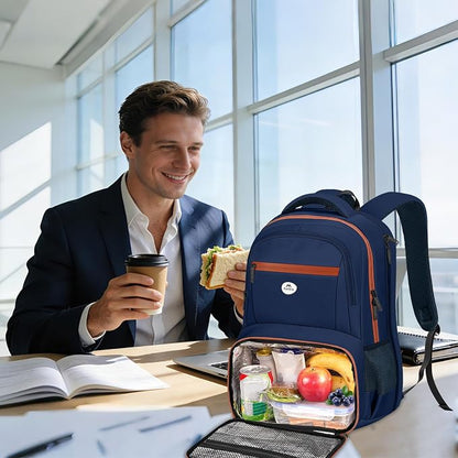 MATEIN Laptop Backpack with Lunch Compartment, Large Insulated Lunch Backpack - Image 8