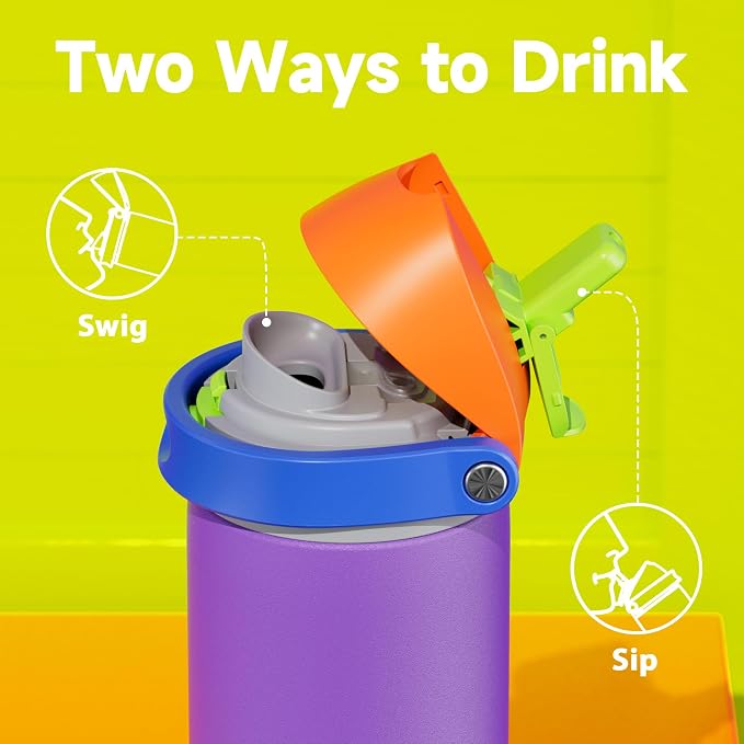 24 oz Insulated Water Bottle for Women: Meoky Stainless Steel Metal Water Bottle - Image 4