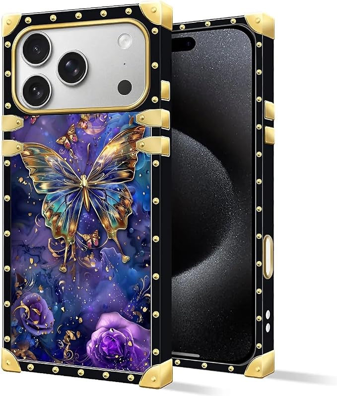 for iPhone 17 Pro Max Case Luxury Golden Decoration - Image 2