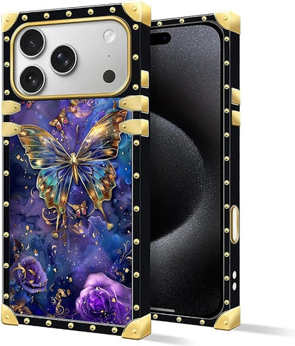 for iPhone 17 Pro Max Case Luxury Golden Decoration - Image 2
