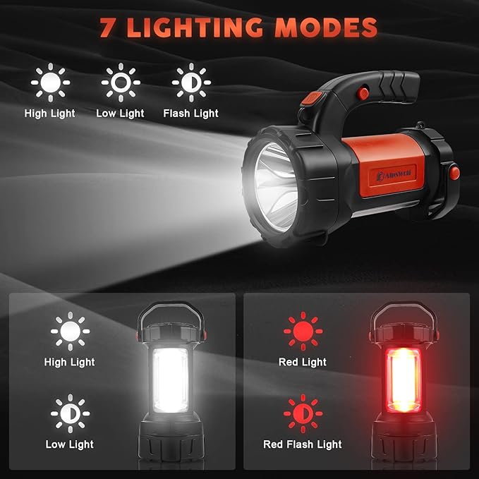 Camping Lantern Rechargeable, AlpsWolf LED Flashlight Spotlight Lantern - Image 5