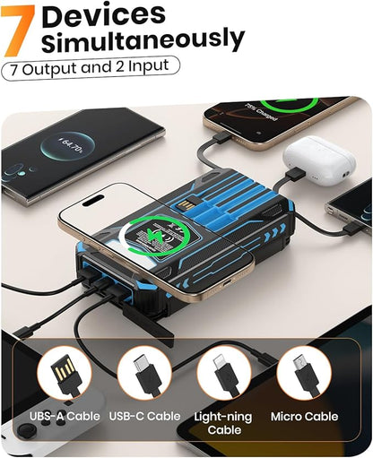 SOARAISE Solar Charger Power Bank - 48000mAh Wireless Portable Charger Built-in - Image 2