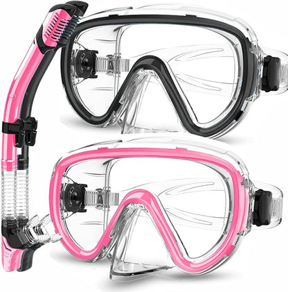 Bairuifu 2-Pack Snorkel Gear for Adults | Enhanced Anti-Fog & Anti-Leak by BAIRUIFU