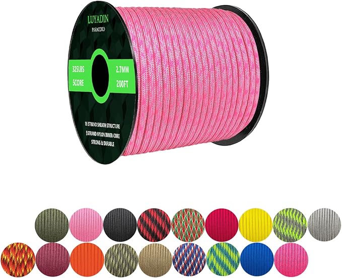 Paracord 325lb Diameter 2.7mm by LUYADIN