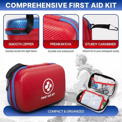 315 Piece Emergency Kit – Waterproof Hard Shell EVA First Aid Kit - Image 4