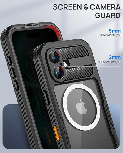 Lanhiem Magnetic for iPhone 16 Plus Waterproof Case, Built-in Privacy Screen - Image 7