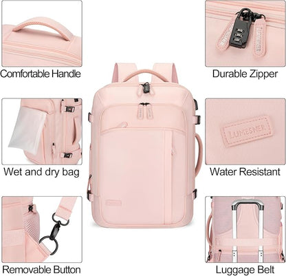 Lumesner Carry on Travel Backpacks, Extra Large 40L Flight Approved Bag - Image 7