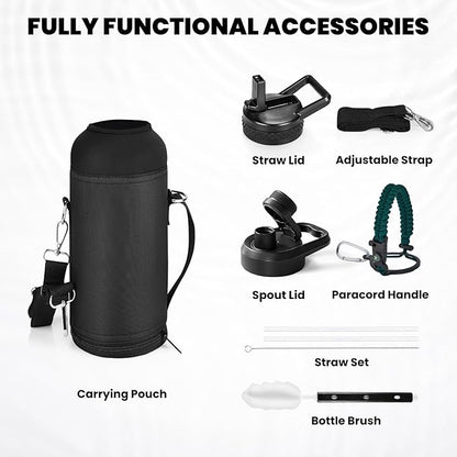 RAYMYLO Insulated Water Bottle 40 oz, Triple Wall Vacuum Stainless Steel - Image 6