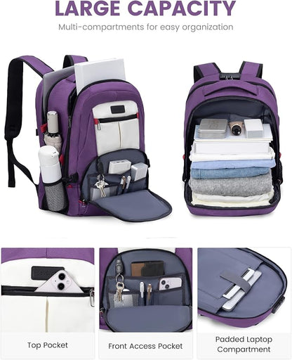 LOVEVOOK Travel Laptop Backpack Waterproof Anti Theft Backpack - Image 2