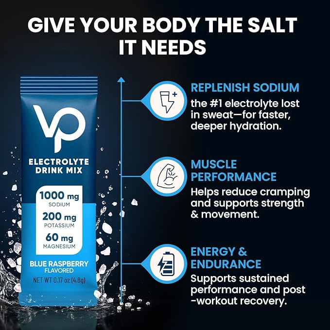 Venture Pal High Sodium Sugar Free Electrolytes Powder Packet, Zero Calories - Image 6