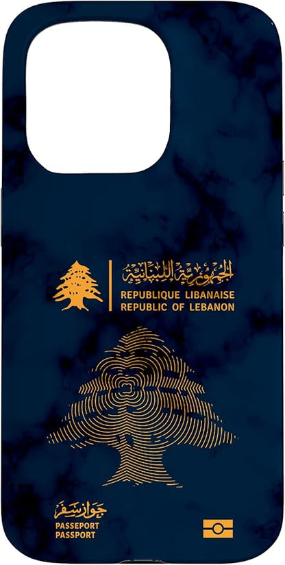 Lebanon, Lebanon Passport, Lebanon Flag, Lebanon map. Case by Unknown