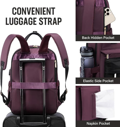 LOVEVOOK Laptop Backpack for Women Men, 17.3 Inch Laptop Bag - Image 3