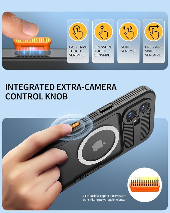 Lanhiem Magnetic for iPhone 16 Plus Waterproof Case, Built-in Privacy Screen - Image 8