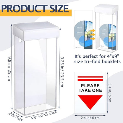 Remerry 1 Pcs Outdoor Brochure Holder 4 x 9 Inch Waterproof Wall Mount - Image 2