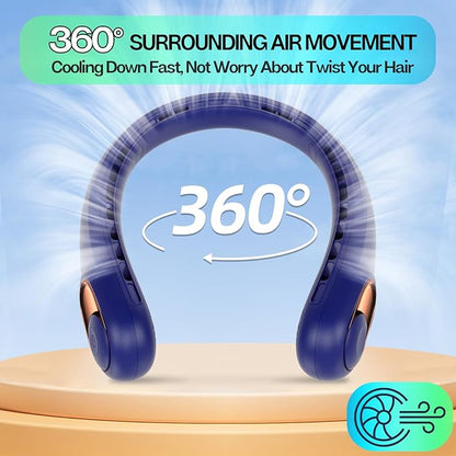 KIDEE Portable Neck Fan, Personal Bladeless Rechargeable, Upgraded 4000mAh - Image 5