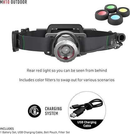 Ledlenser MH10 Rechargeable Headlamp - Image 6