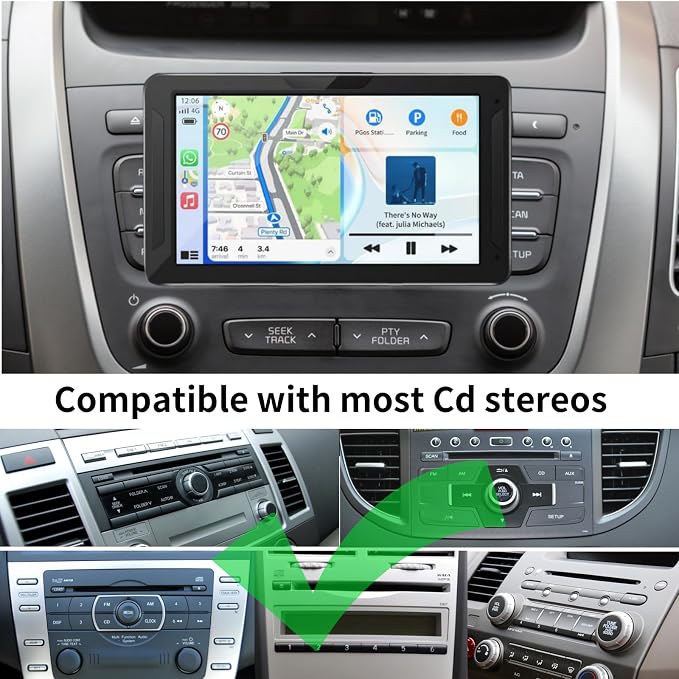 CD Slot Mount for Carplay Screen 17mm Ball Adapter - Image 4