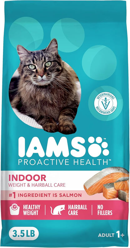 IAMS Proactive Health Dry Cat Food, Indoor Weight and Hairball Care Cat Food by IAMS