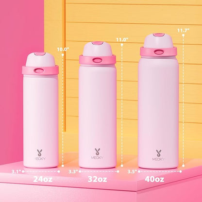 40 oz Insulated Water Bottle for Sports: Meoky Stainless Steel Water Bottle - Image 3