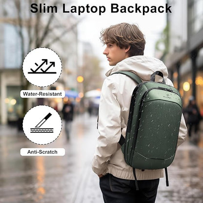 Slim Laptop Backpack for Men, Waterproof Expandable High Tech Business Work - Image 2