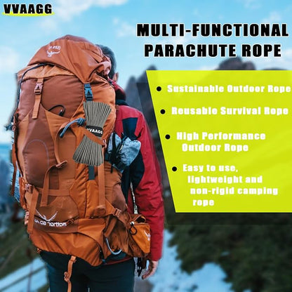VVAAGG 1000 Paracord Rope 100FT Utility Parachute Cord 4mm 12 Strand Nylon - Image 6