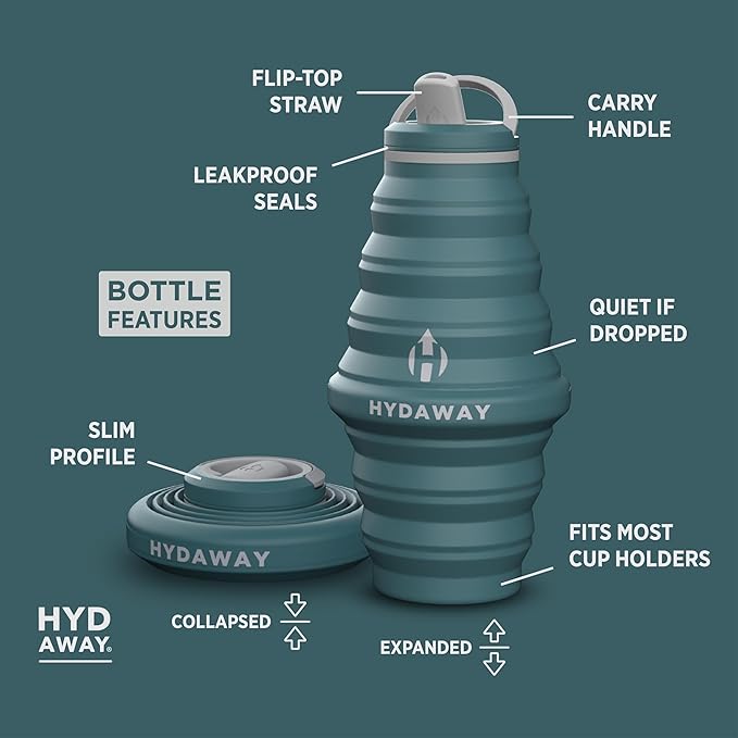 HYDAWAY 25oz Collapsible Travel Water Bottle - Image 5