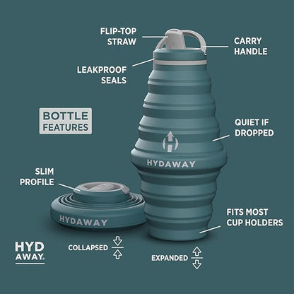 HYDAWAY 25oz Collapsible Travel Water Bottle - Image 5