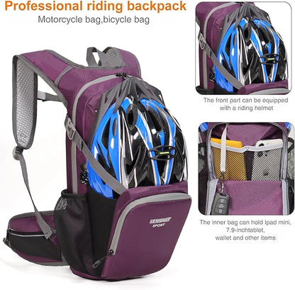 Hiking Daypack Waterproof Biking Backpack 15L Lightweight Durable Backpack - Image 3