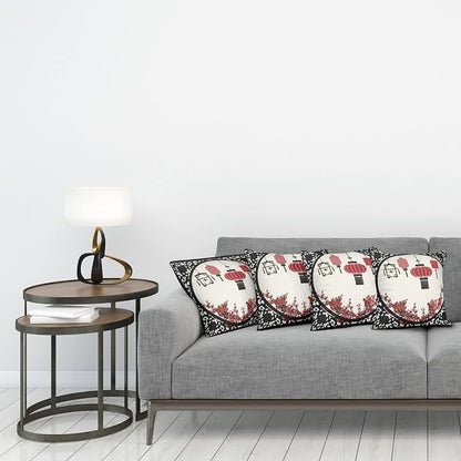 Ambesonne Lantern Throw Pillow Cushion Case Pack of 4, Lanterns - Image 3