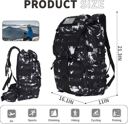 50L Military Tactical Backpack 3 Day Assault Pack Molle Daypack Hiking Backpack - Image 2