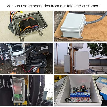 LeMotech Electrical Box, IP67 Waterproof Hinged Clear Cover Stainless Steel - Image 6