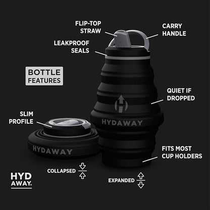 HYDAWAY 17oz Collapsible Water Bottle - Image 5