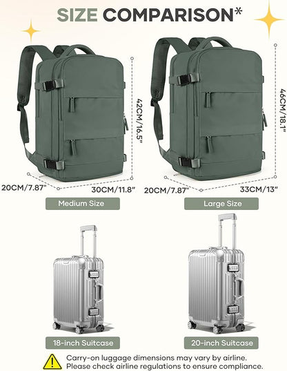 coofay Travel Backpack For Women Men Airline Approved Carry On Backpack Flight - Image 4