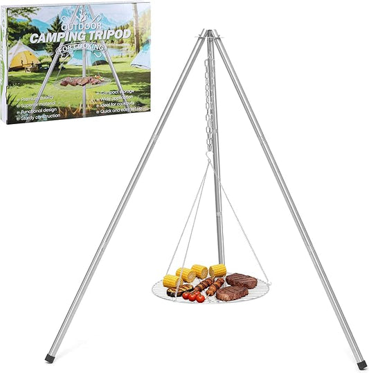 Stainless Steel Campfire Tripod by HaSteeL