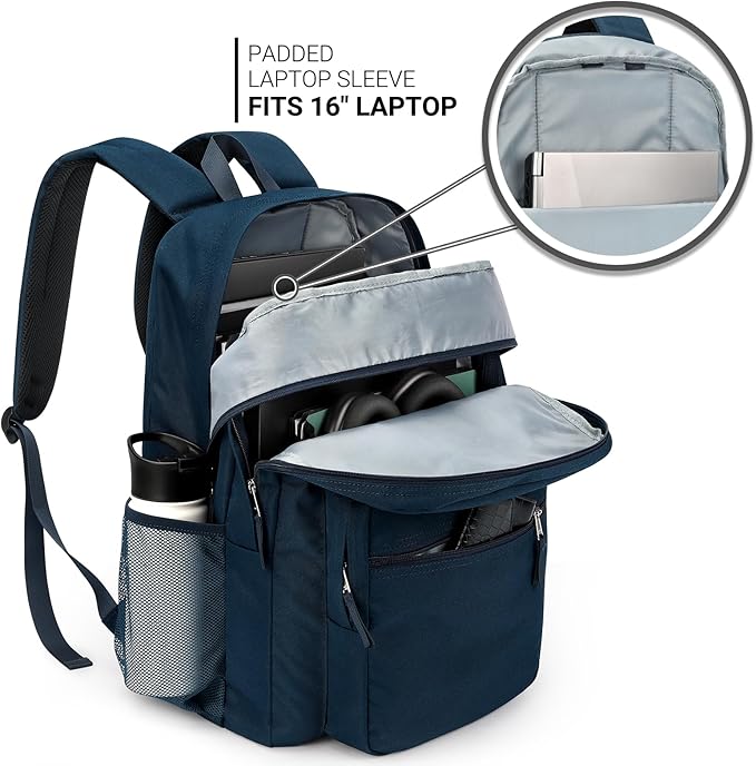 ZORFIN 36L Backpack for College, and Travel: Water Resistant Bookbag - Image 5