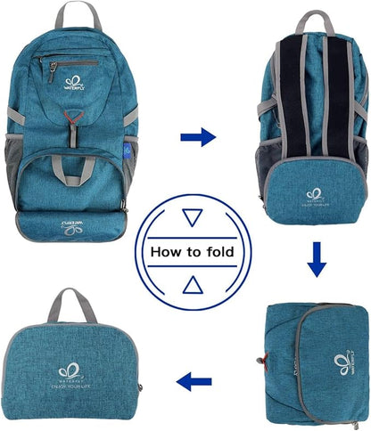 WATERFLY Small Lightweight Packable Backpack: 20l Ultra Light Foldable Travel - Image 6
